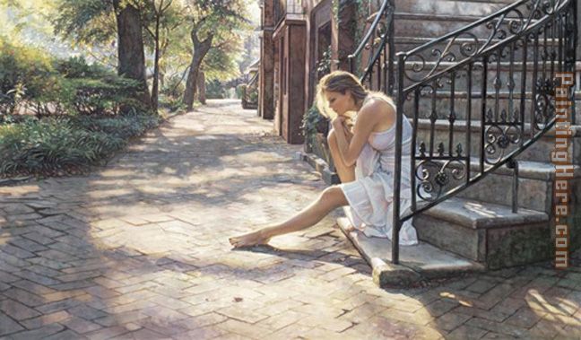 One Step at a Time painting - Steve Hanks One Step at a Time art painting